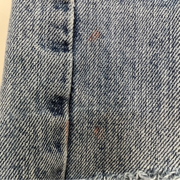 Vintage Levis Cut Off Denim Shorts Distressed Button Fly Size 31 - Picture 5 of 10